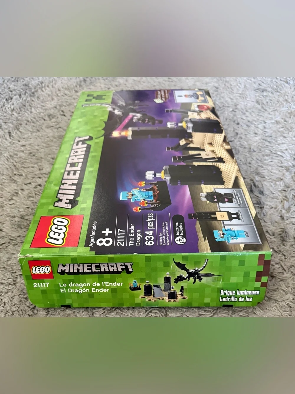 Lego Minecraft The Ender Dragon 21117 Ages 8+ 634 Pieces in Great Used Condition